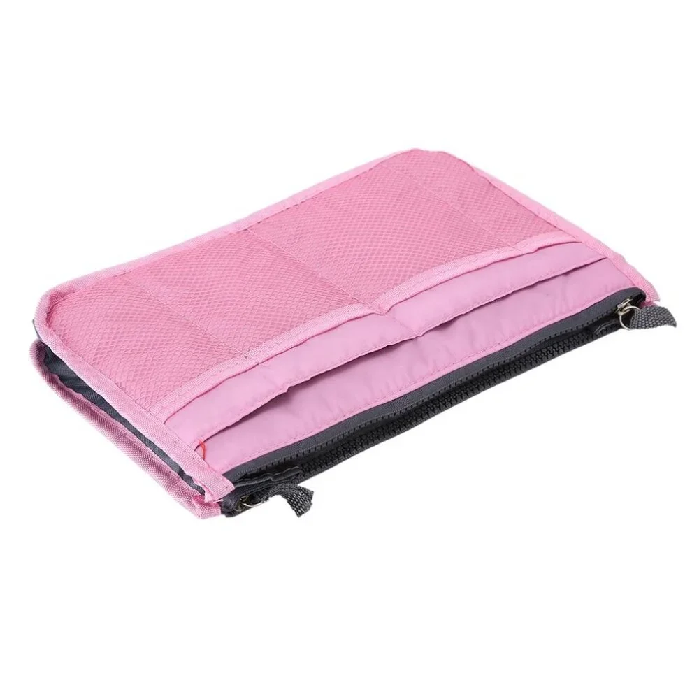 Purse Organizer Insert -Cosmetic Case / Make-up Holder - Pink - NWT